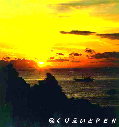 和歌山・すさみ町の夕陽