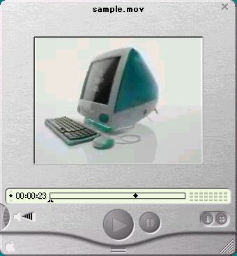 QuickTimePlayer受信画面